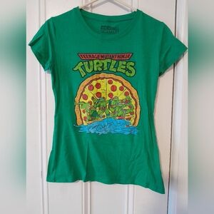 Nickelodeon Teenage Mutant Ninja Turtles Green T-Shirt Size Medium